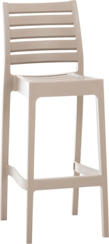 thumbnail of Barhocker TURAM - Kunststoff Schlamm 45x51x105 cm | Barstuhl Mit Lehne Tresenhocker Tresenstuhl Kneipenhocker Kneipenstuhl