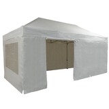 thumbnail of Tente pliante PRO 4x6m pack fenêtres - 6 murs - ALU 55mm/PVC 580g Norme M2 - blanc - FRANCE-BARNUMS