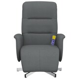 thumbnail of vidaXL Massagesessel mit Fußteil Dunkelgrau Stoff