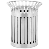thumbnail of Helloshop26 - Lixeira externa redonda larga de aço galvanizado e aço inoxidável 73 x 73 x 85 cm modelo 14_0009750