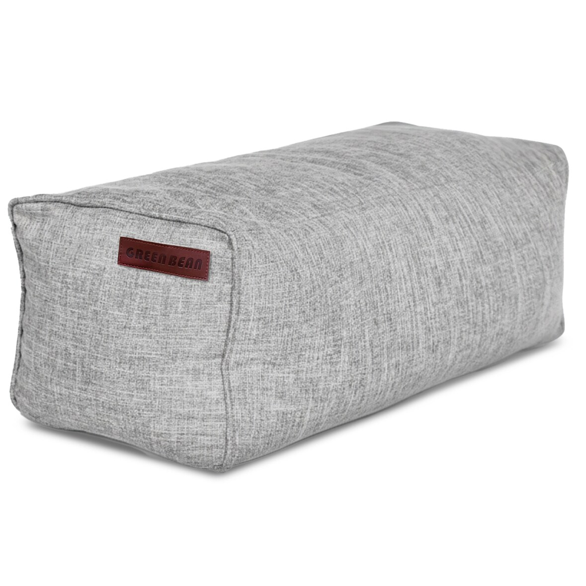 Green Bean® Indoor Sitzhocker Pouf 70x33x28cm EPS-Perlen Füllung -Home Linen Kuschelig Weich Waschbar - Grau