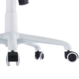 thumbnail of ZIK Cadeira de escritório ergonómica com apoio lombar e apoios para os braços, giratória - Branca