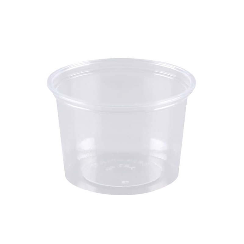 1000x Verpackungsbecher PS, klar, rund, 100ml