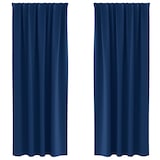 thumbnail of vidaXL Verdunkelungs-Vorhänge mit Ringen 2 pcs Dunkelblau 260 x 140 cm
