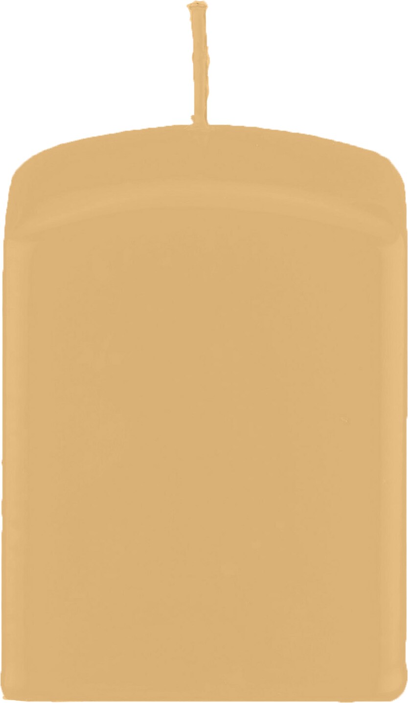 Quader Kerzen, Block Kerzen, quadratische Kerzen Beige 15 x Ø 7/7 cm, 8 Stück