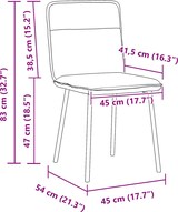 thumbnail of vidaXL Esszimmerstühle 2 Stk. Schwarz Samt