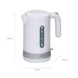thumbnail of Bomann WK 5012 CB Hervidor Agua Eléctrico, 1,8 L, sin BPA, Resistencia Oculta, Inalámbrico, Apagado Automático, Blanco, 2200W