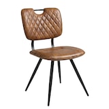 thumbnail of Chaise KAREL Marron en simili cuir style bistrot pour intérieur