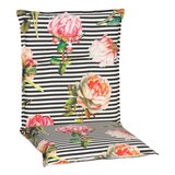 thumbnail of Toronto BE129 rosé / pink-farbene Pfingstrosen auf schwarz-weißen Streifen