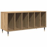 thumbnail of vidaXL Platenkast met plank artisanaal eikenkleurig 100 x 38 x 48 cm