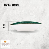 thumbnail of Wilmax Schale oval 30x19,5 cm Grün Porzellan WL-669541/A