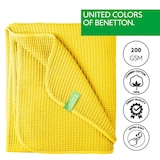 thumbnail of Benetton - Cobertor 140x190cm 200gsm 100% algodão amarelo
