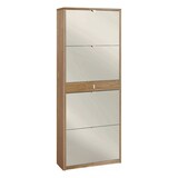 thumbnail of SARMOG SCARPIERA 4 ANTE SPECCHIO 1 CASSETTO P29 KIT in truciolare nobilitato color noce stelvio