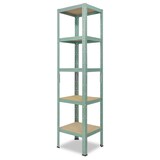 thumbnail of shelfplaza HOME Schwerlastregal 180x30x30 cm in grün mit 5 Böden und 175 kg Traglast pro Boden
