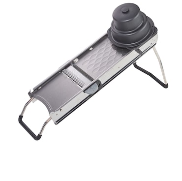 METRO PROFESSIONAL Mandolina para cortar verduras, acero inoxidable, 40 x 20 cm, plata