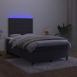 thumbnail of vidaXL Boxspringbett mit Matratze & LED Schwarz 120x200 cm Samt