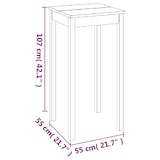 thumbnail of vidaXL Bartisch MDF Schwarz 55x55x107 cm