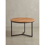 thumbnail of Akazienholz Couchtisch, Elegantes Design, Stauraum, Robustes Eisengestell. 60x60x38 cm | Kadima Design