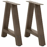 thumbnail of vidaXL Couchtischbeine A-Form 2 Stk. 50x(42-43) cm Stahl