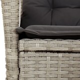 thumbnail of vidaXL 7-tlg. Garten-Essgruppe mit Kissen Hellgrau Poly Rattan
