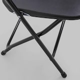 thumbnail of Chaise pliante noire en plastique