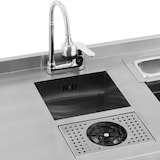 thumbnail of Royal Catering Mesa de coctelería - con recipiente para hielo, 4 cubetas GN 1/9, enjuagador de vasos y soporte para botellas -