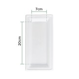 thumbnail of MONOUSO - Vassoi Canna da Zucchero Bagassa Bianco 26x13cm (500 Pezzi)