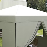 thumbnail of Carpa plegable pop-up 3x3 m cenador de jardín con 4 paredes laterales 2 ventanas de malla altura ajustable bolsa de transporte impermeable y anti-UV