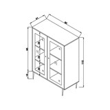 thumbnail of Dmora Credenza Dpilegg, Buffet da soggiorno, Madia da salotto, Dispensa da cucina, 90x40h110 cm, Quercia