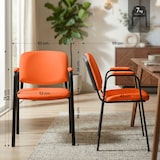 thumbnail of 4er Set Stapelstühle Ken Pro Kunstleder orange