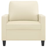 thumbnail of Fauteuil Crème 60 cm Similicuir Modèle Arvelionne