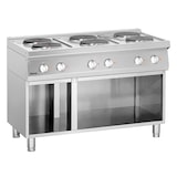 thumbnail of Fornuis | Elektrisch | 6 Kookplaten | 6x 2.6kW | 1200x700x850(h)mm