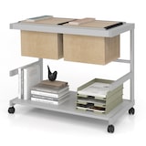 thumbnail of bümö Aktenwagen mit Rollen als fahrbare Ablage von Hängemappen & Ordner in grau