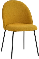 thumbnail of SIT Möbel Tom Tailor Stuhl 2er-Set | T-Bouclé Pad Chair | gepolstert senf-gelb|Beine Metall schwarz|B57xT54xH52cm|02412-23|Serie SIT&CHAIRS