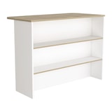 thumbnail of TUHOME Barra de Cocina Fendi, con tres estantes - Blanco / Miel