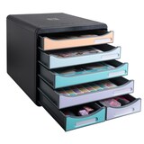 thumbnail of Exacompta 3127296D AQUAREL Schubladenbox BIG BOX MAXI, mit 6 Schubfächern - Farben sortiert