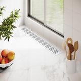 thumbnail of Aluminium Stegblech b 80mm x L 200mm Lüftungsgitter Weiß RAL9016 Belüftungsgitter