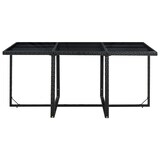 thumbnail of vidaXL 11-tlg. Garten-Essgruppe mit Auflagen Poly Rattan Schwarz