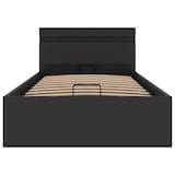 thumbnail of vidaXL Bedframe met opslag hydraulisch LED kunstleer zwart 90x200 cm