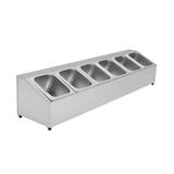 thumbnail of Soporte para contenedores Gastronorm con 6 recipientes con tapa de 2L