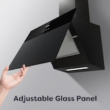 thumbnail of CIARRA Range afzuigkap A+++ 650 m³/h Afzuigkap 60cm met recirculatielucht WIFI APP Touch Control Mat VMCF6736H