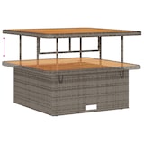 thumbnail of vidaXL 13-teiliges Garten-Sofa-Set mit Kissen in Grau aus Poly Rattan und Akazie.