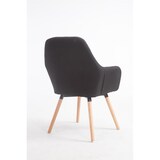 thumbnail of Retro eetkamerstoel FLORIAN, stof zwart