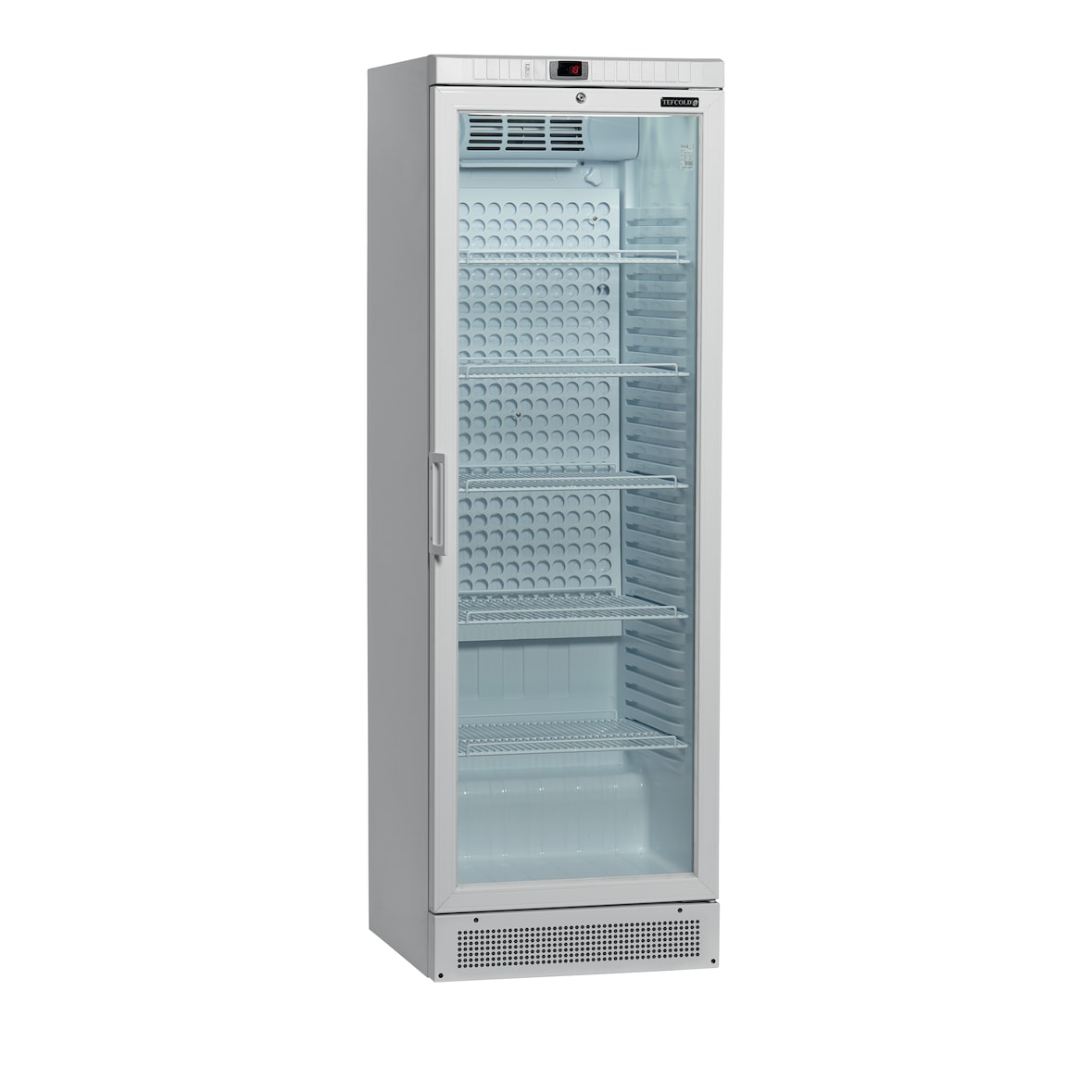 TEFCOLD Refrigerador médico, acero y vidrio, refrigeración profesional, Blanco