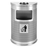 thumbnail of Danieli Store | Cenicero de pared con papelera para exterior en acero con lámina microperforada | 15 L