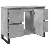 thumbnail of vidaXL Waschbeckenunterschrank Betongrau 80x33x60 cm Holzwerkstoff