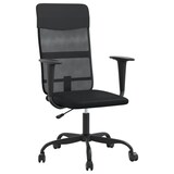thumbnail of vidaXL Bürostuhl Höhenverstellbar Schwarz Netzstoff und Kunstleder