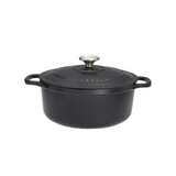 thumbnail of Cocotte ronde 18 cm noir -  180.00 cl Rond Fonte émaillée Chasseur 26.00x19.00 cm