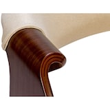 thumbnail of Sedia da pranzo Foley Noce/crema/Tessuto