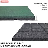 thumbnail of Fallschutzmatte "Play Protect" - Universelle & wetterfeste Bodenschutzmatte mit Drainage / 50 x 50 x 2.5 cm - Grün